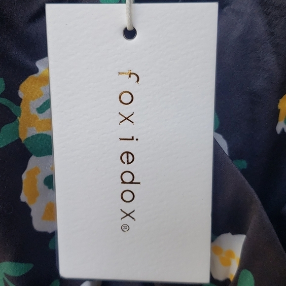 Foxiedox Anemone Smocked Mixed Print Mini Dress - Picture 11 of 15